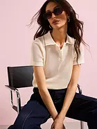 Mango Wide leg Cropped Jeans With Seam Detail