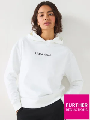Hero Logo Hoodie - White