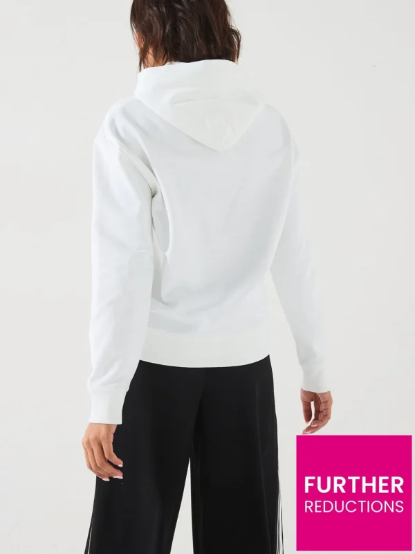 Hero Logo Hoodie - White