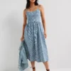 Alessie Bustier Dress - Mischa Stripe Denim